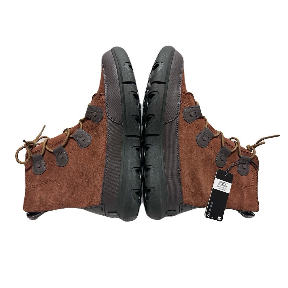 NEW Sorel Mens Size 11.5 Explorer Waterproof Suede Rain Winter Boot Dark Amber - Picture 6 of 8